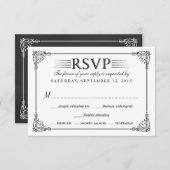 Cartes de réponse du Mariage de tableau de bord Vi (Devant / Derrière)