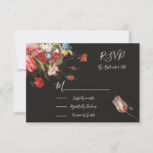 Cartes de réponse du Mariage Floral Still Life RSV (Devant)