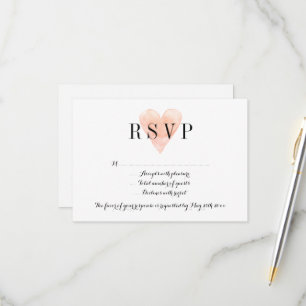 Cartes de réponse du mariage RSVP