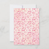 Cartes de réponse du Mariage Sunset Plumeria (Dos)