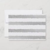 Cartes de réponse du Mariage Tropical Jungle Zebra (Dos)