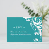 Cartes de réponse Elegant Mariage essence (Debout devant)