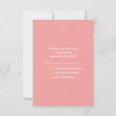 Cartes de réponse élégantes à motif floral pour an (Dos)