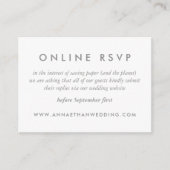 Cartes de réponse en ligne pour mariage avec annea (Devant)