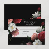 Cartes de réponse Floral Dreams (Devant / Derrière)