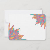 Cartes de réponse florales (Dos)