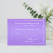 Cartes de réponse florales d'azalée violette (Debout devant)
