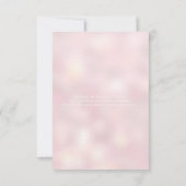 Cartes de réponse géométriques rose et or (Dos)