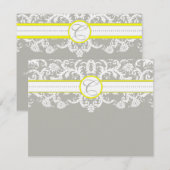 Cartes de réponse jaune et gris (Devant / Derrière)