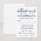 Cartes de réponse Mariage aquarelle (Devant / Derrière)