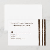 Cartes de réponse Mariage Birch Trees (Devant / Derrière)