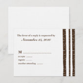 Cartes de réponse Mariage Birch Trees (Devant / Derrière)