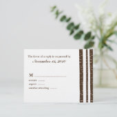 Cartes de réponse Mariage Birch Trees (Debout devant)