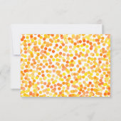 Cartes de réponse Mariage Confetti (Dos)