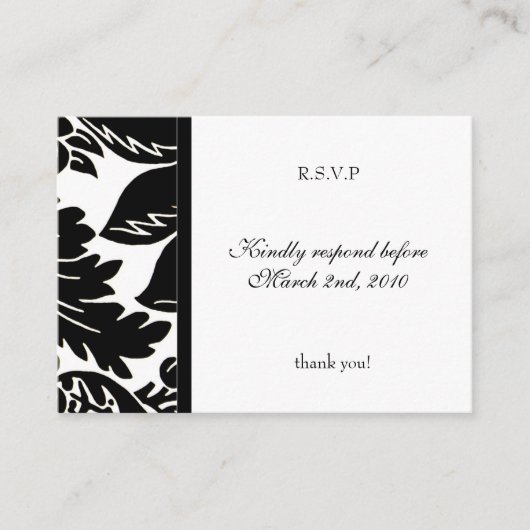 Cartes de réponse mariage | D1 (Devant)
