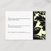 Cartes de réponse mariage | D6 (Dos)