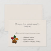 Cartes de réponse Mariage de automne stylées (Devant / Derrière)