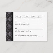 Cartes de réponse mariage | E1 (Dos)