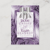 Cartes de réponse mariage Feuille florale Bow pour (Dos)