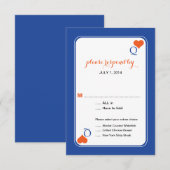 Cartes de réponse mariage jeu de cartes Reine de C (Devant / Derrière)