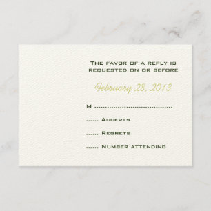 Cartes de réponse Mariage monogramme de couronne v