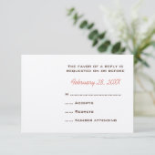 Cartes de réponse Mariage monogrammes de couronne (Debout devant)