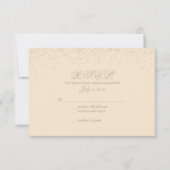 Cartes de réponse Mariage Parties scintillant Cham (Devant)