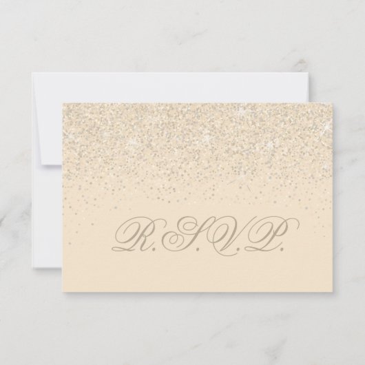 Cartes de réponse Mariage Parties scintillant Cham (Dos)