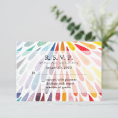 Cartes de réponse Mariage Rainbow (Debout devant)