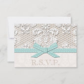 Cartes de réponse Mariage RSVP (Devant)