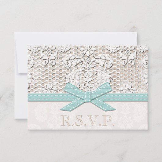Cartes de réponse Mariage RSVP (Devant)