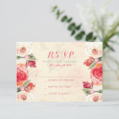 Cartes de réponse Peachy Peonies (Debout devant)