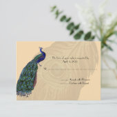 Cartes de réponse Peacock vintages (Debout devant)