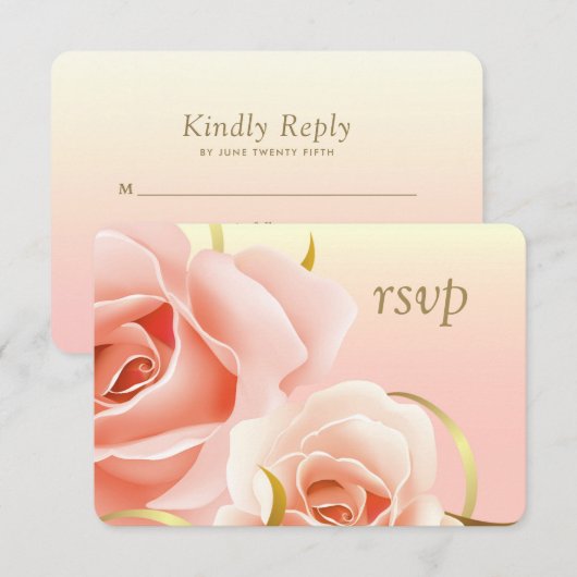 Cartes de réponse personnalisées avec un design de (Devant / Derrière)