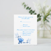 Cartes de réponse personnalisées Dove (Debout devant)