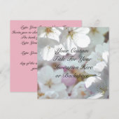 Cartes de réponse personnalisées Fleurs de cerisie (Devant / Derrière)