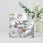 Cartes de réponse personnalisées Fleurs de cerisie (Debout devant)