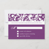 Cartes de réponse Phlox - RSVP 3,5" X 5" (Dos)