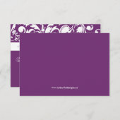 Cartes de réponse Phlox - RSVP 3,5" X 5" (Devant / Derrière)