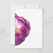 Cartes de réponse photo Fleur Rose (Dos)