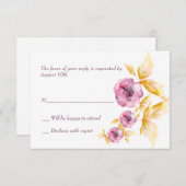 Cartes de réponse Plumrose (Devant / Derrière)