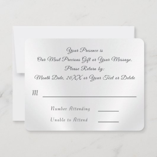 Cartes de réponse pour anniversaire chrétien ou ma (Dos)