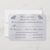 Cartes de réponse pour anniversaire ou mariage ave (Dos)