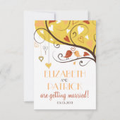 Cartes de réponse pour faire-part de mariage autom (Dos)