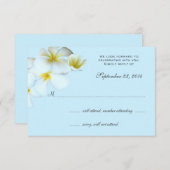 Cartes de réponse pour invitation de mariage aux p (Devant / Derrière)