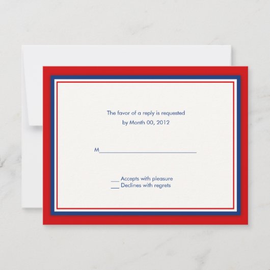 Cartes de réponse pour invitation de mariage de ba (Devant)