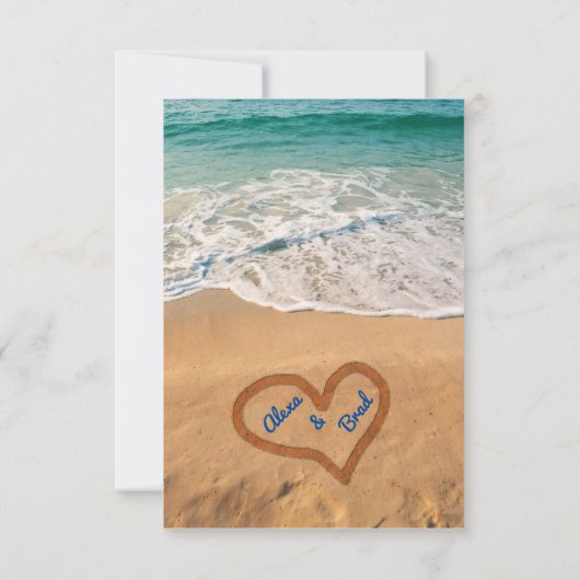 Cartes de réponse pour invitation de mariage sur l (Dos)