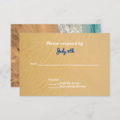 Cartes de réponse pour invitation de mariage sur l (Devant / Derrière)