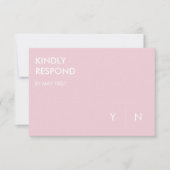 Cartes de réponse pour invitations de mariage flor (Devant)