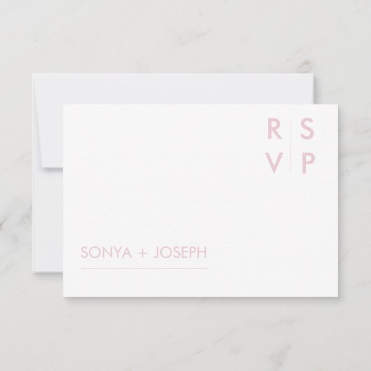 Cartes de réponse pour invitations de mariage flor (Dos)
